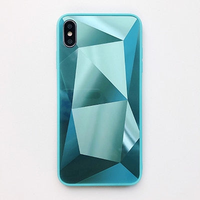 3D Diamond Mirror Case for iPhone - Carbon Cases