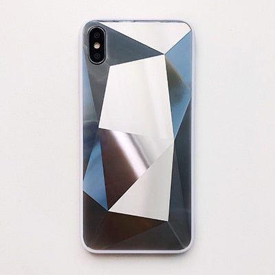 3D Diamond Mirror Case for iPhone - Carbon Cases