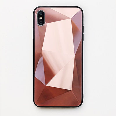 3D Diamond Mirror Case for iPhone - Carbon Cases