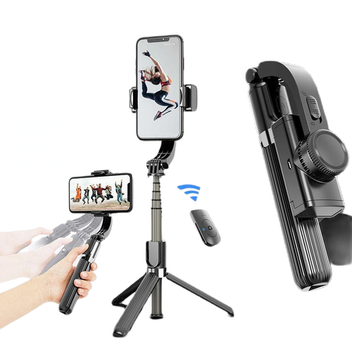 Bluetooth Handheld Gimbal Stabiliser Mobile Phone Selfie Stick Holder - Carbon Cases