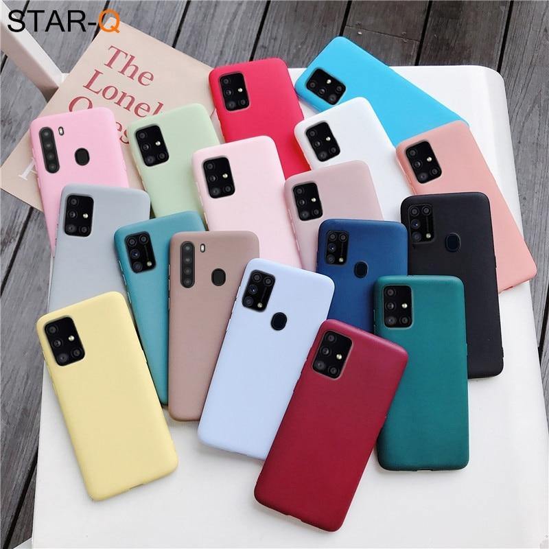 Candy Colour Silicone Phone Case For Samsung Galaxy - Carbon Cases