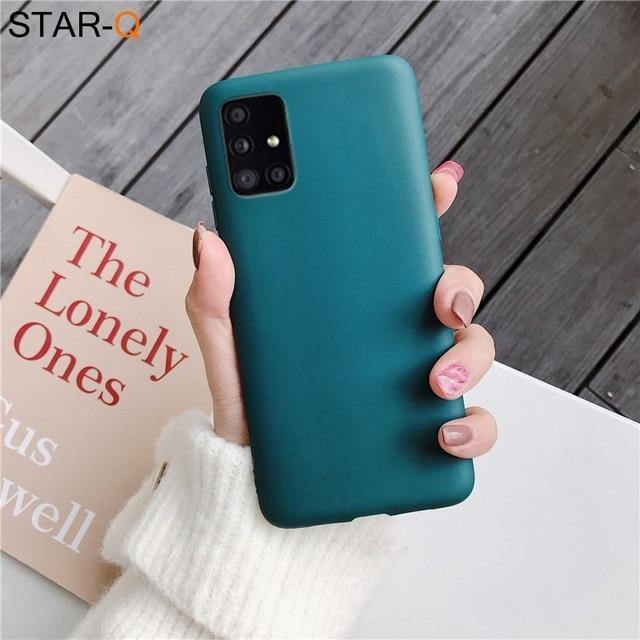 Candy Colour Silicone Phone Case For Samsung Galaxy - Carbon Cases