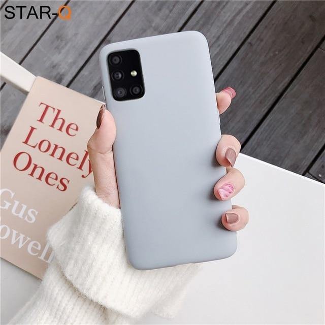 Candy Colour Silicone Phone Case For Samsung Galaxy - Carbon Cases