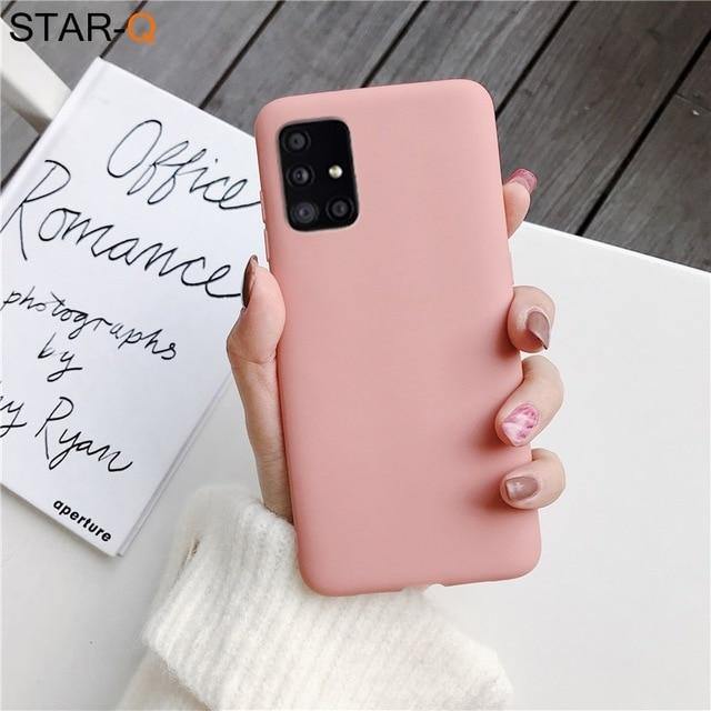 Candy Colour Silicone Phone Case For Samsung Galaxy - Carbon Cases