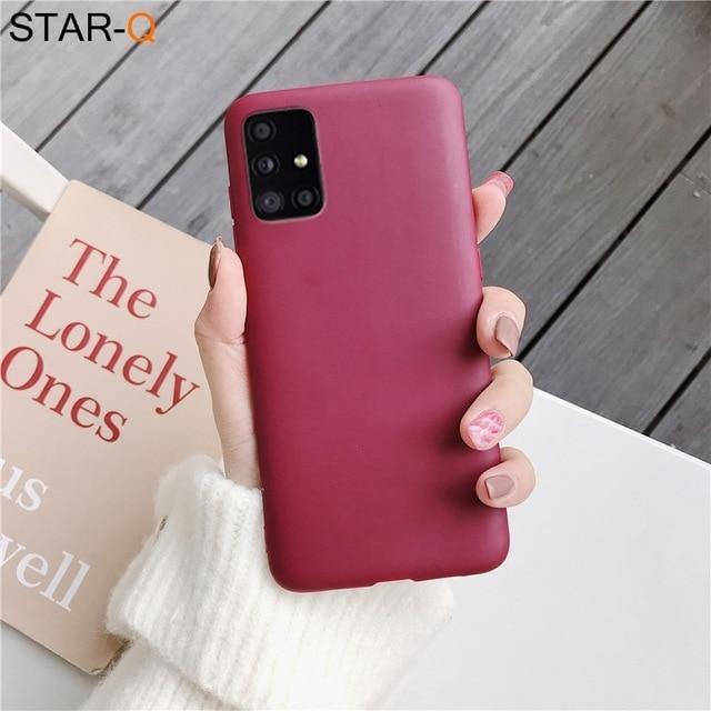 Candy Colour Silicone Phone Case For Samsung Galaxy - Carbon Cases