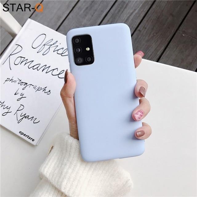 Candy Colour Silicone Phone Case For Samsung Galaxy - Carbon Cases