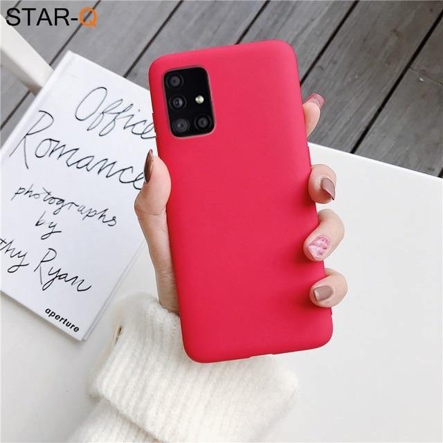 Candy Colour Silicone Phone Case For Samsung Galaxy - Carbon Cases