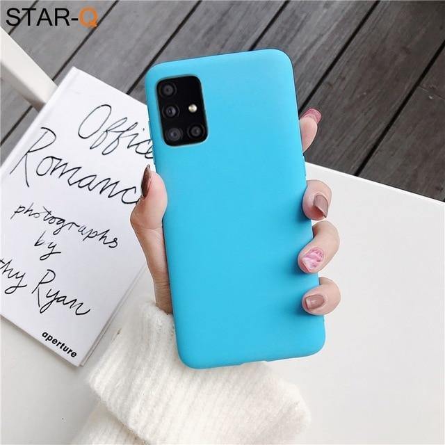 Candy Colour Silicone Phone Case For Samsung Galaxy - Carbon Cases