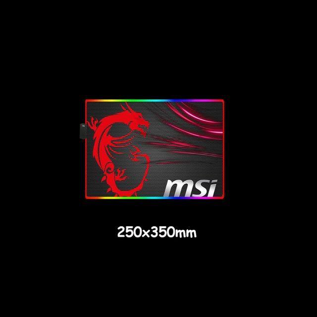 MSI Mouse Pad LED RGB Big Size XXL - Carbon Cases