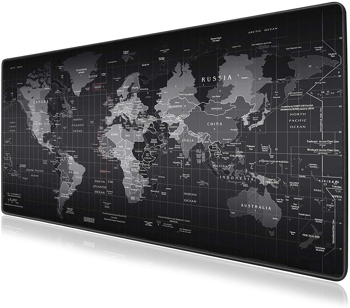 Large Mouse Pad - World Map - Carbon Cases