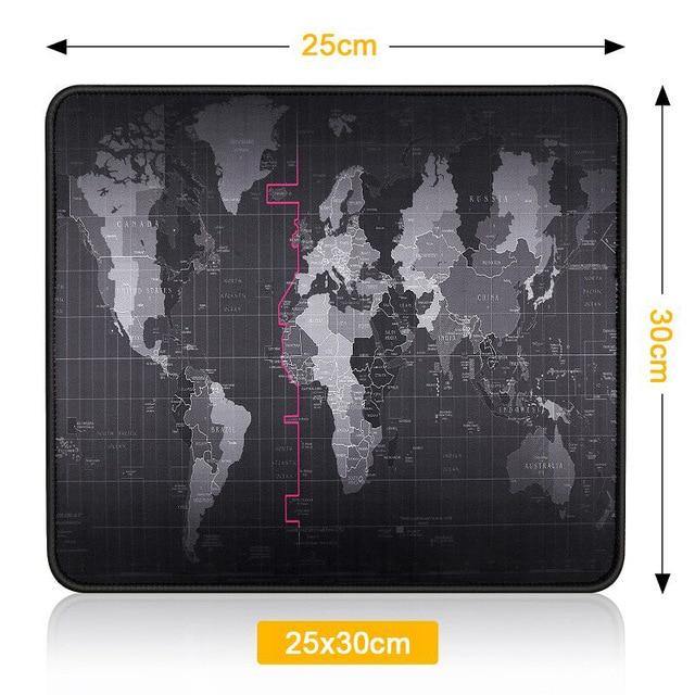 Large Mouse Pad - World Map - Carbon Cases