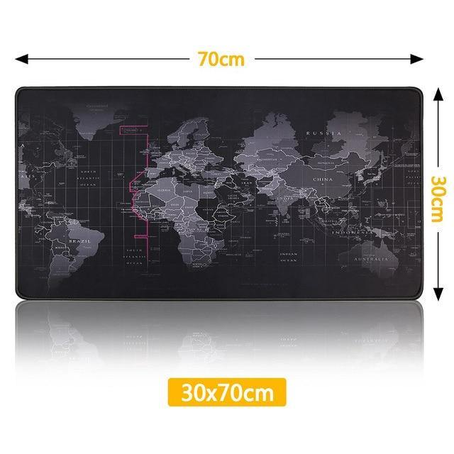 Large Mouse Pad - World Map - Carbon Cases