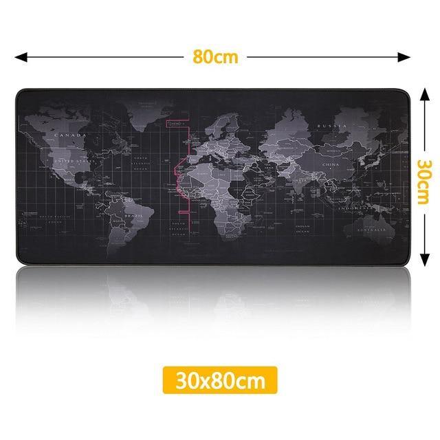 Large Mouse Pad - World Map - Carbon Cases