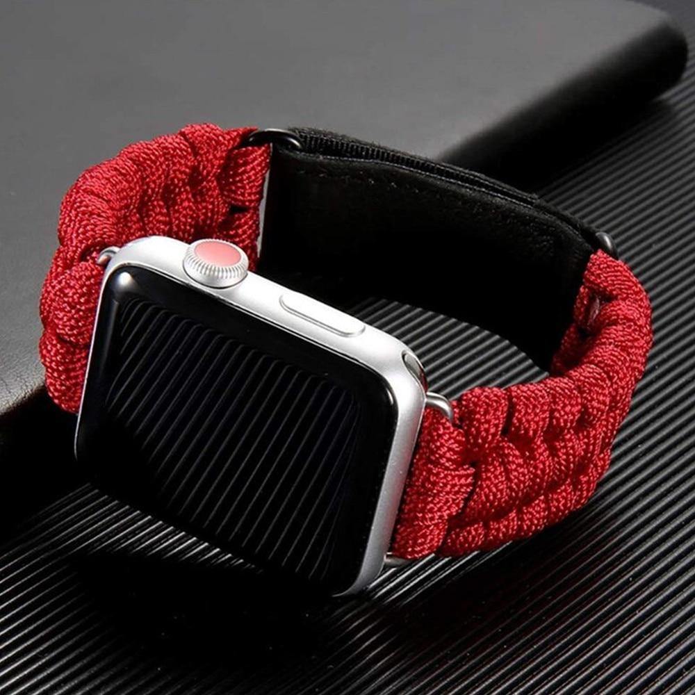 Outdoors Survival Rope Strap For Apple Watch - Carbon Cases