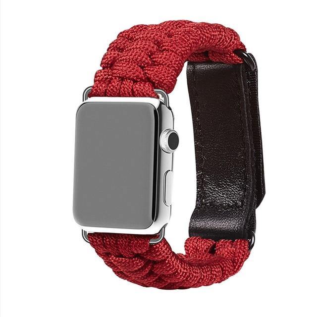 Outdoors Survival Rope Strap For Apple Watch - Carbon Cases