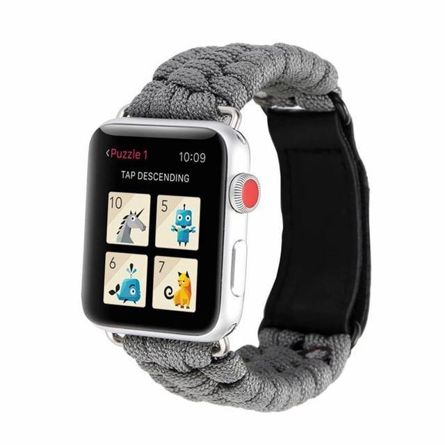 Outdoors Survival Rope Strap For Apple Watch - Carbon Cases