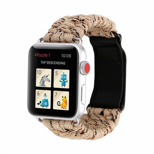 Outdoors Survival Rope Strap For Apple Watch - Carbon Cases