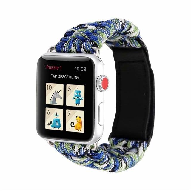 Outdoors Survival Rope Strap For Apple Watch - Carbon Cases