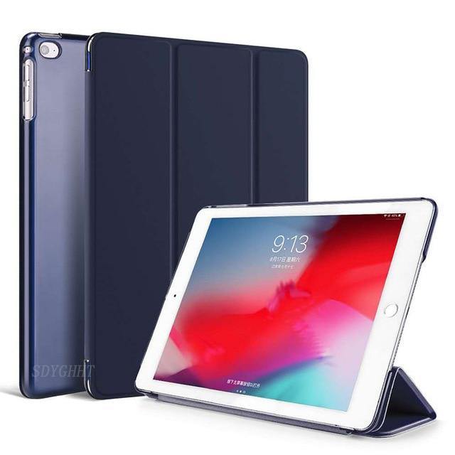 PU Leather Flip Stand Case For iPad - Carbon Cases