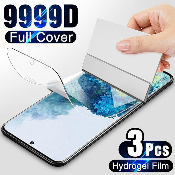 3Pcs Hydrogel Film Screen Protector For Samsung Galaxy - Carbon Cases