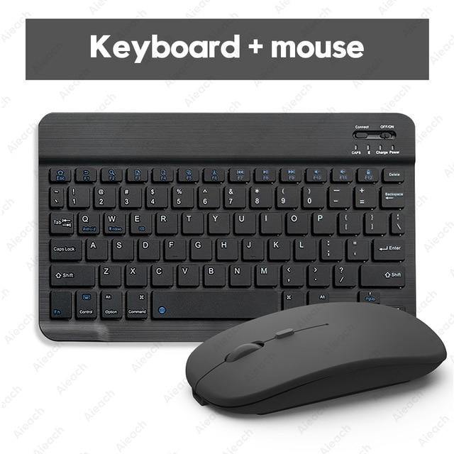 Wireless Keyboard For iPad Includes Bluetooth Mouse - Carbon Cases