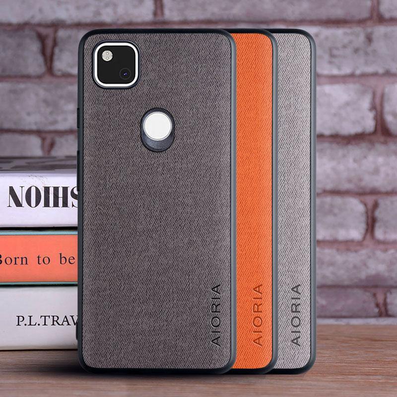 Luxury Textile Leather Skin Phone Cover For Google Pixel - Carbon Cases