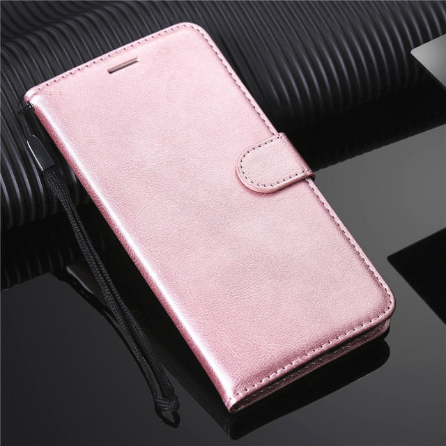 Luxury Leather Wallet Case For iPhone 12 Holder Card Slots Flip Cover Stand Bag - Carbon Cases