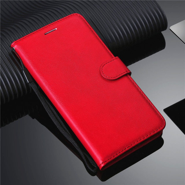 Luxury Leather Wallet Case For iPhone 12 Holder Card Slots Flip Cover Stand Bag - Carbon Cases