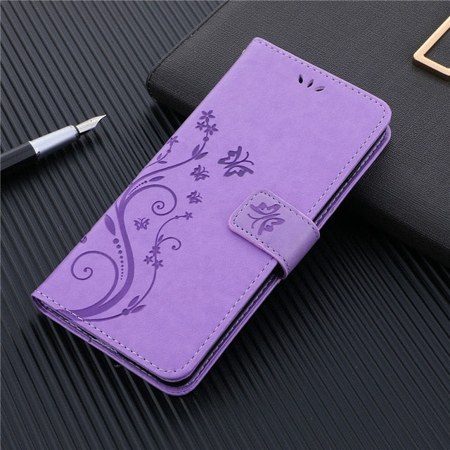 Luxury Leather Wallet Case For iPhone 12 Holder Card Slots Flip Cover Stand Bag - Carbon Cases