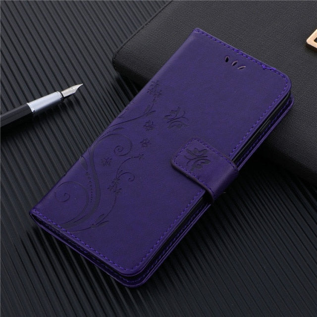 Luxury Leather Wallet Case For iPhone 12 Holder Card Slots Flip Cover Stand Bag - Carbon Cases