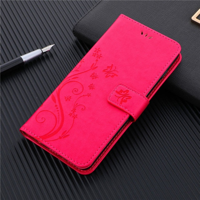 Luxury Leather Wallet Case For iPhone 12 Holder Card Slots Flip Cover Stand Bag - Carbon Cases