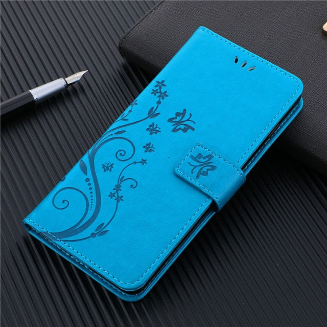 Luxury Leather Wallet Case For iPhone 12 Holder Card Slots Flip Cover Stand Bag - Carbon Cases