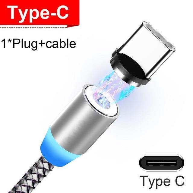 USB Magnetic Charging Cable for Micro Type-C 8 Pin Fast Charging - Carbon Cases