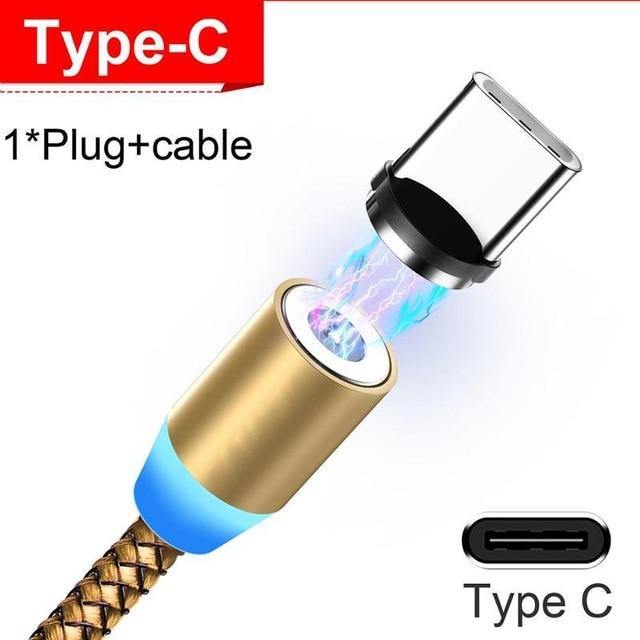 USB Magnetic Charging Cable for Micro Type-C 8 Pin Fast Charging - Carbon Cases