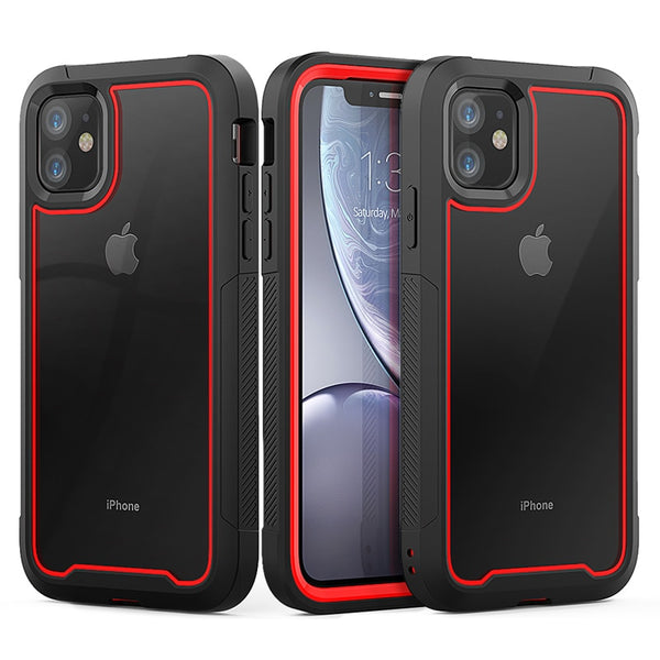 Shockproof Armour Transparent Phone Case For iPhone - Carbon Cases