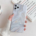 LOVECOM Gradient Marble Phone Case With Finger Ring - Carbon Cases