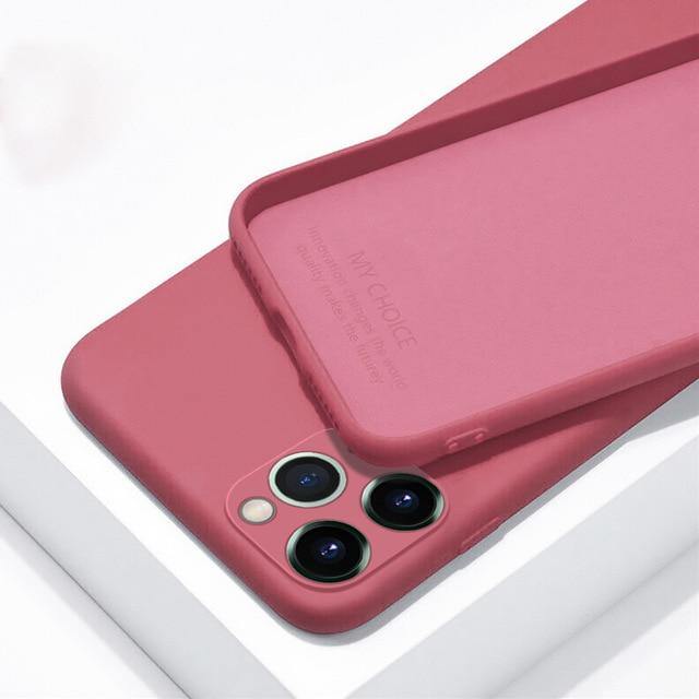 Luxury Original Silicone Full Protection Soft Cover For iPhone - Carbon Cases