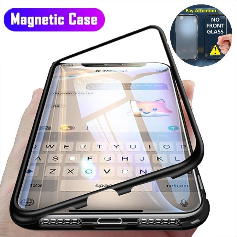 Magnetic Adsorption Metal Case For iPhone - Carbon Cases