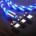 Magnetic Flow Luminous Lighting Charging Mobile Phone Cable Cord - Carbon Cases