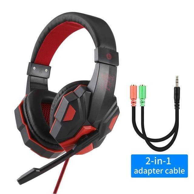 Professional Led Light Gamer Headset - Carbon Cases