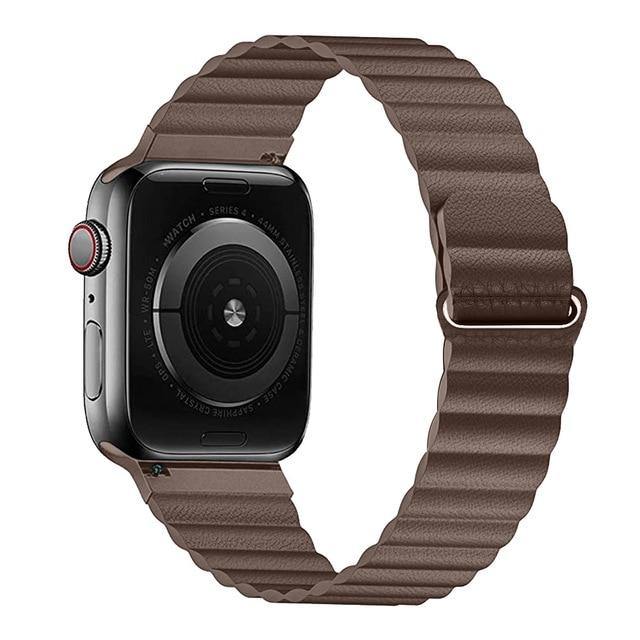 PU Leather Loop Strap For Apple Watch - Carbon Cases