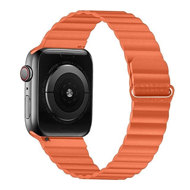 PU Leather Loop Strap For Apple Watch - Carbon Cases