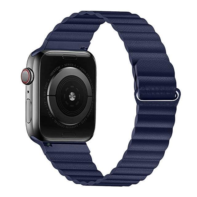 PU Leather Loop Strap For Apple Watch - Carbon Cases