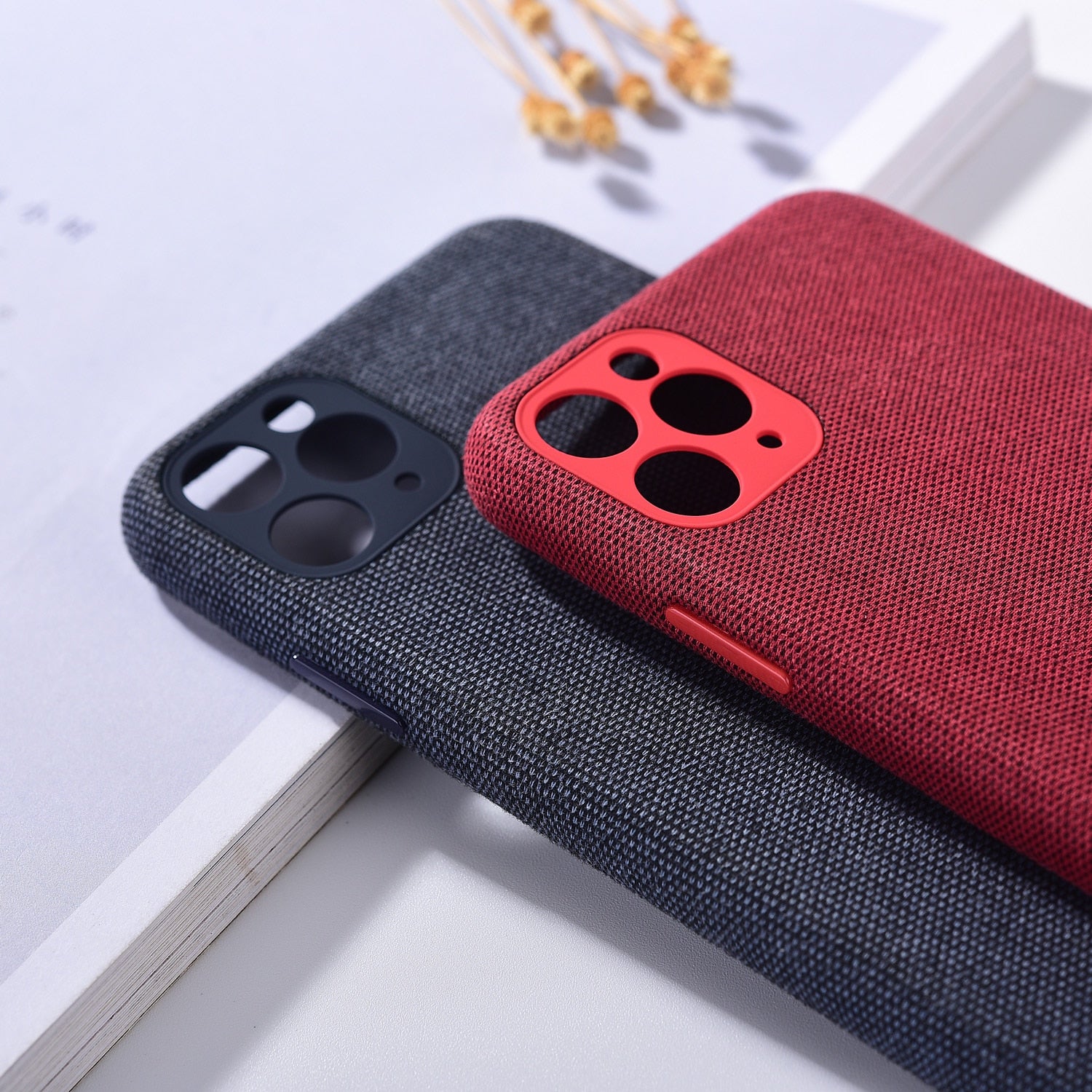 Canvas Case Cover High Premium Full Protective Shell For iPhone - Carbon Cases