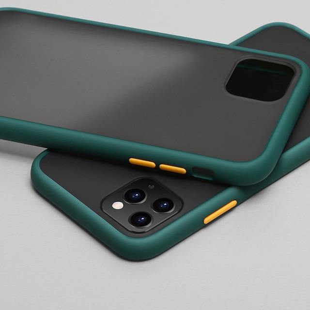 Mint Simple Matte Bumper Phone Case For iPhone - Carbon Cases