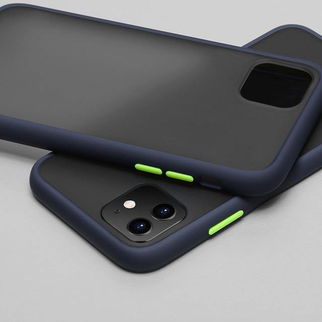 Mint Simple Matte Bumper Phone Case For iPhone - Carbon Cases