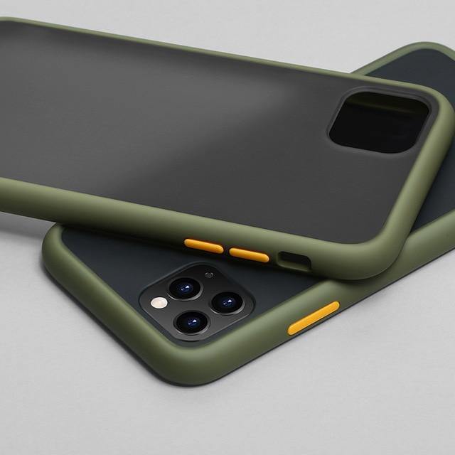 Mint Simple Matte Bumper Phone Case For iPhone - Carbon Cases