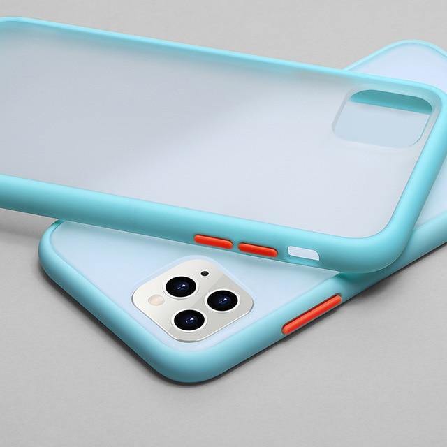 Mint Simple Matte Bumper Phone Case For iPhone - Carbon Cases