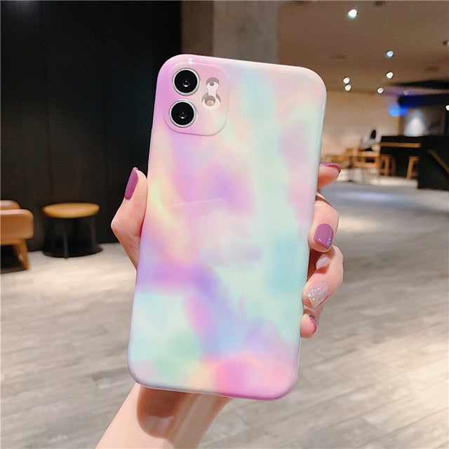 Marble Phone Case For iPhone - Camera Protection Back Cover - Carbon Cases