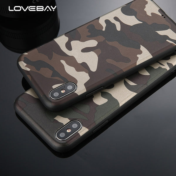 Army Green Camouflage Case Soft TPU For iPhone - Carbon Cases